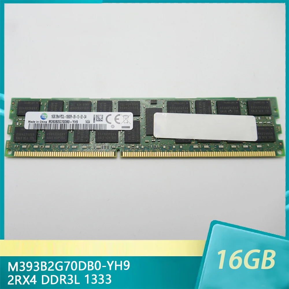 

M393B2G70DB0-YH9 16GB 16G For Samsung RAM 2RX4 DDR3L 1333 REG Server Memory Fast Ship High Quality