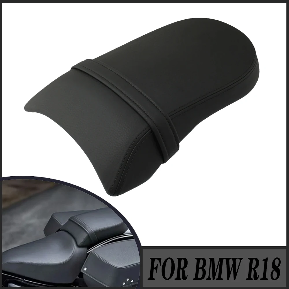 For BMW R18 Classic Motorcycle Seat Passenger Seat Rear Pillion Saddle Black Flat Cushion Fit R 18 100 Years 2020 2023 2023