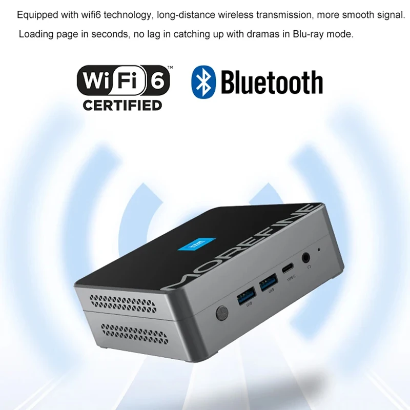 MOREFINE M9S Mini PC 12th Gen Intel i3 N305 N300 N200 ES QS PCIE3.0x4 2xi226-V 2.5G Home Computer Windows 11 NUC WiFi6 Firewall