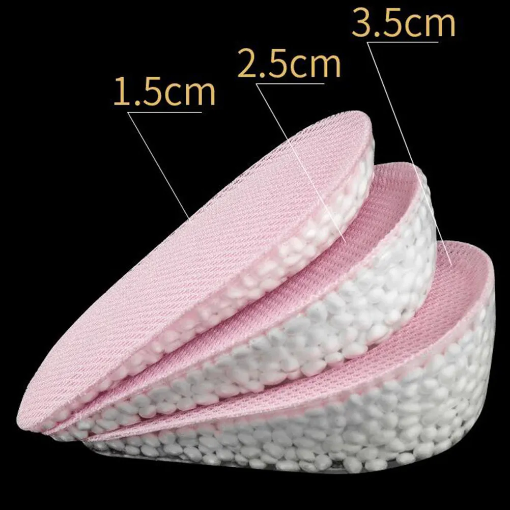 3.5cm Height Increasing Shoe Insoles – Anti-Slip TPU Half Pads for Women, Comfortable & Cushioned