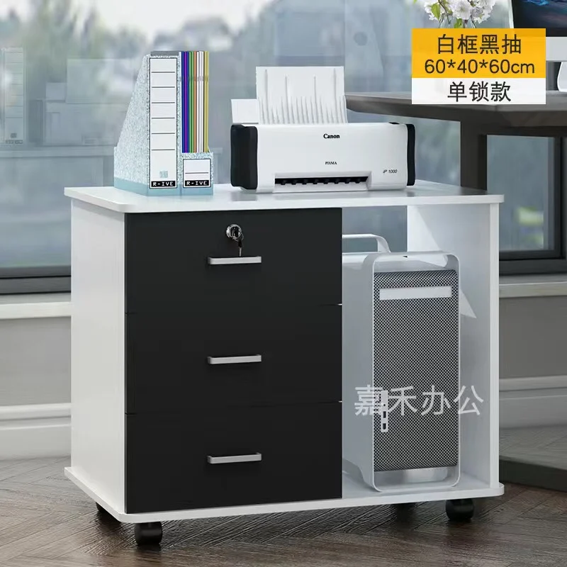 Desktop Computer Mainframe Box Bracket Base, Deschia sob a mesa Company Mainframe Box, Polia com freio para armazenamento