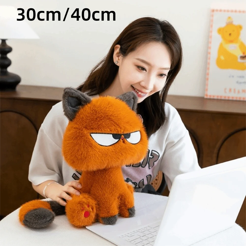 Peluche chat Orange créative 30cm/40cm, matériau doux, décoration de maison mignonne Kawaii