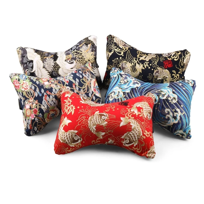 

Модернизированное японское автомобильное сиденье Укиё-э, подушка для подголовника и шеи, автомобильный чехол