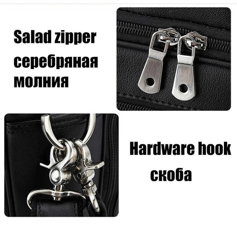 Imagem -05 - Nappa Couro Genuíno 17 Polegada Bolsa para Portátil Bolsa de Negócios dos Homens Maleta Viagem Bolsas de Computador de Trabalho Luxo Bolsas Classe Superior