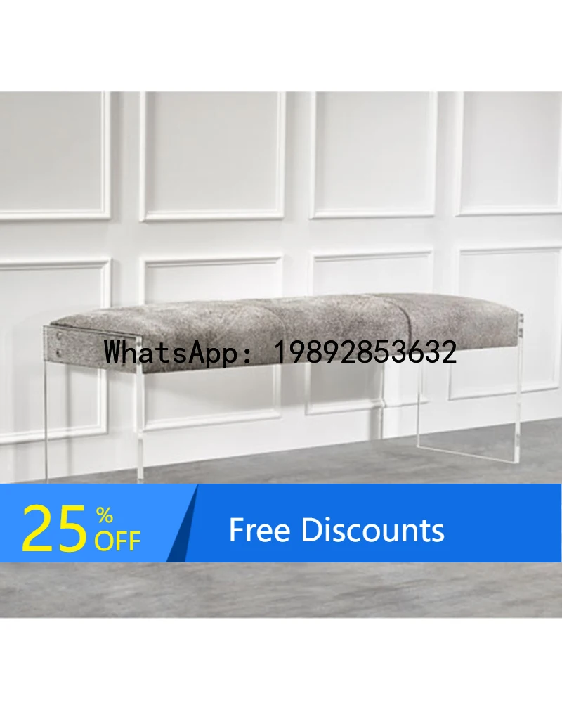 

BF Acrylic Stool Nordic Bedside Stool Light Luxury Internet Celebrity Makeup Stool for Home Use