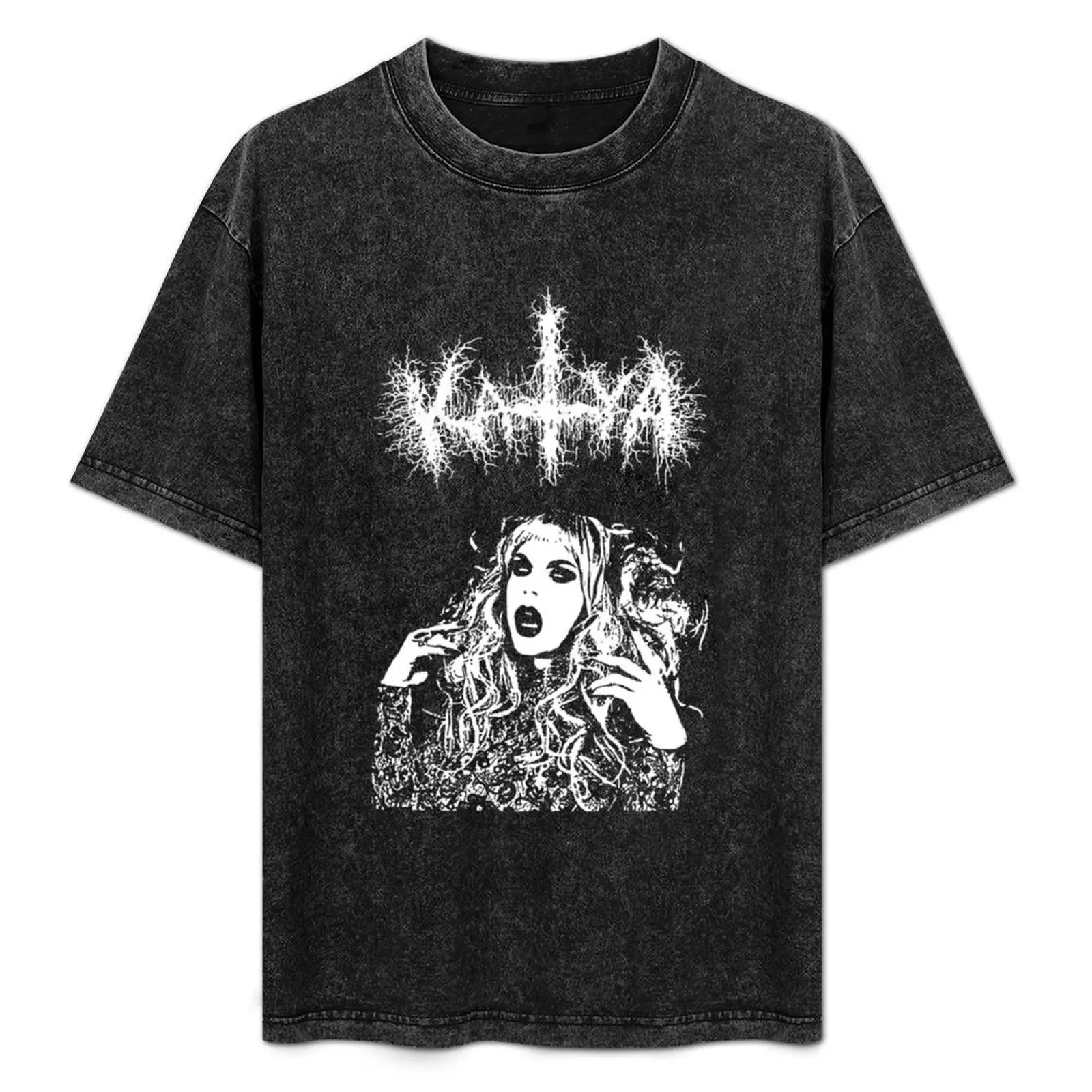 

Katya Zamolodchikova Merch Black Metal T-Shirt Durable Work Wear T-Shirt