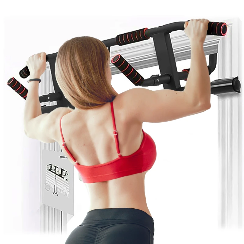 

Portable Home Fitness Workout Strength Training Equipment Doorway Pull up Station Wall Mounted Pull up Bar Chin up Bar