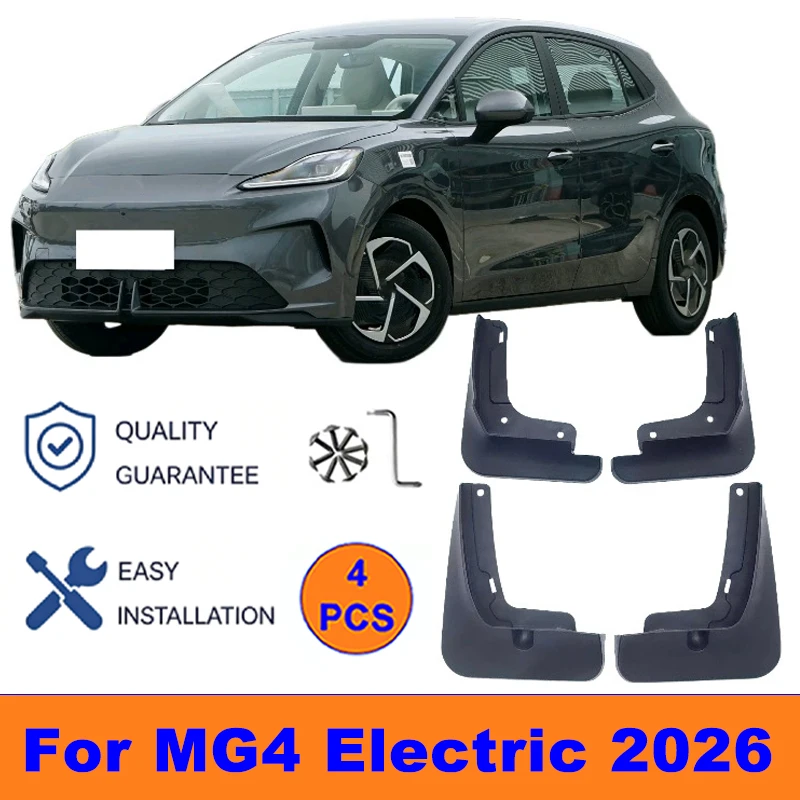 

4Pcs Mud Flaps For MG4 Electric 2026 - Splash Guards Front & Rear Wheel Fender Mudguards Car Exterior Protection Accessories