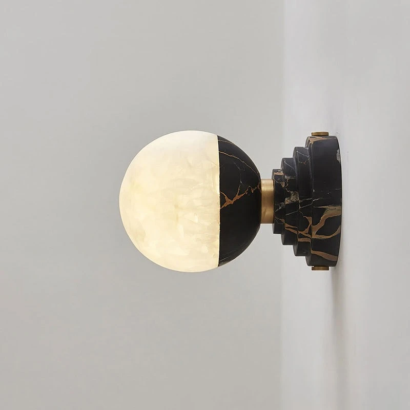 Candeeiro de mesa em mármore natural