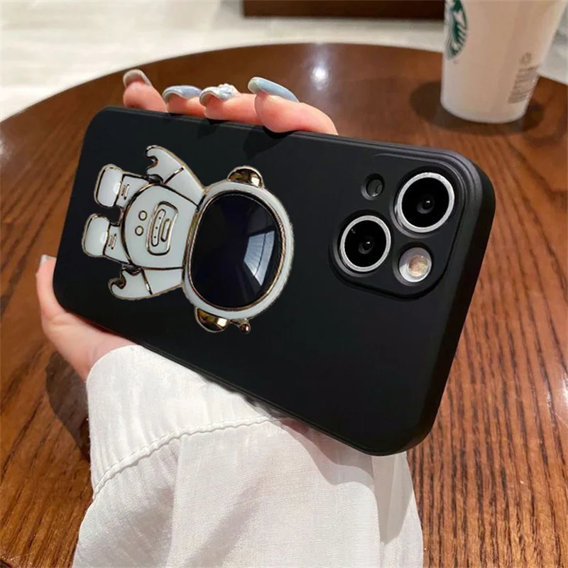 

Роскошный чехол для Doogee Note 56 Pro Plus с держателем в виде астронавта, ультратонкий силиконовый противоударный чехол для Doogee Note 56 Pro Plus