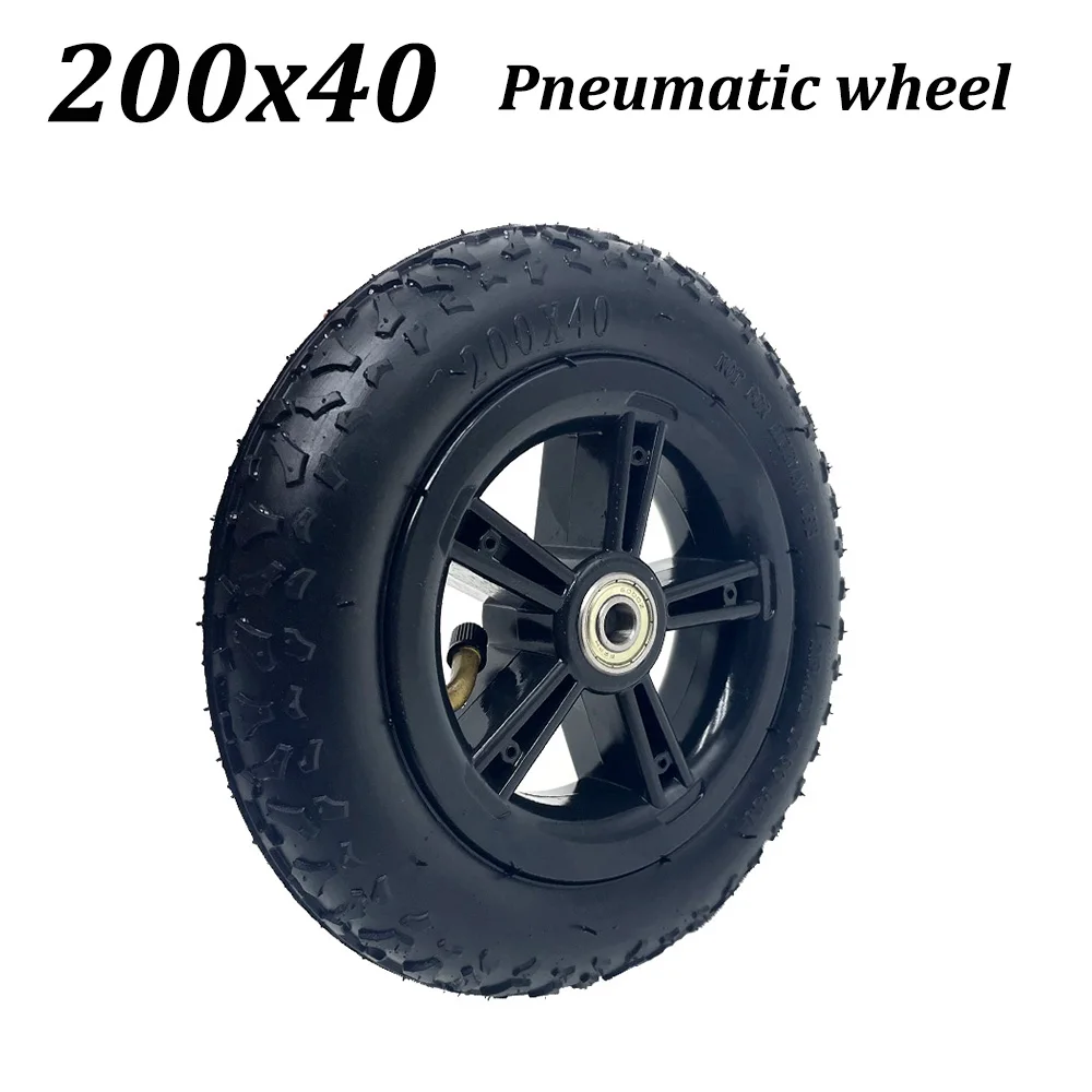 200x40 Pneumatic Wheel for Electric Scooter 8 Inch 200X40 Tire Replacement Parts