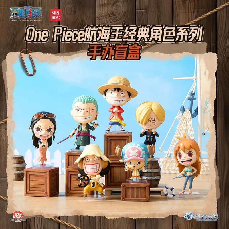 

in stock Genuine One Piece Classic Character Series Blind Box LUFFY ZORO SANJI CHOPPEP NAMI ROBIN USOPP Collector Figurine Toys