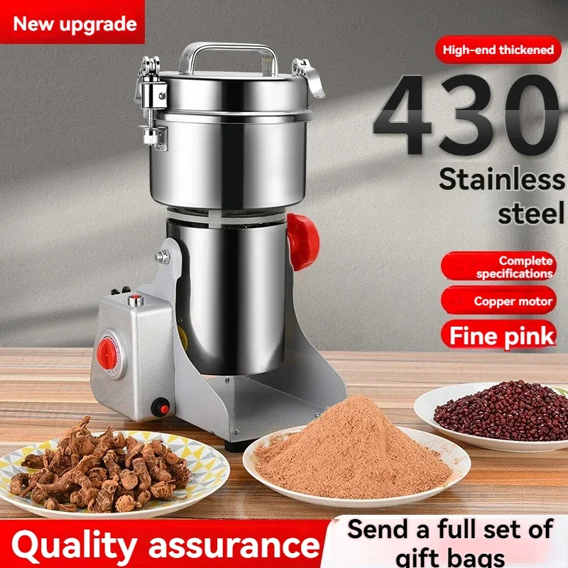 exquisite craftsmanship Household Small Chinese Medicinal Herb Sanqi Grinding Machine, Multifunctional Powder Making Machine