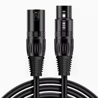 Cable XLR DMX512 de 1M macho a hembra M/F OFC Cable de Audio blindado para mezclador de micrófono
