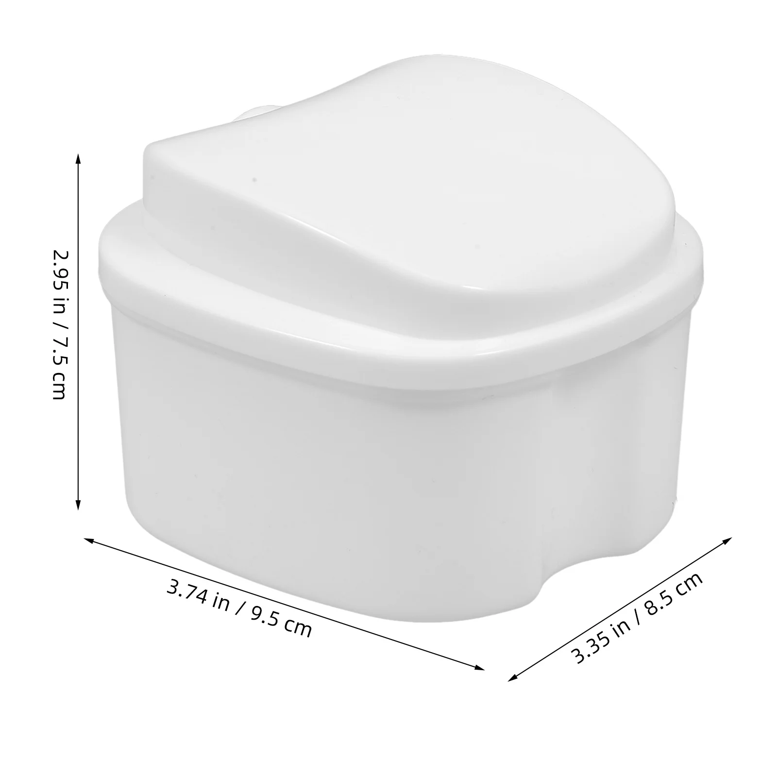 حقيبة تخزين الأسنان الصناعية المميزة من مادة Pp مدمجة للسفر والتخييم وتنظيف طقم الأسنان المحمول لنظافة الفم #4