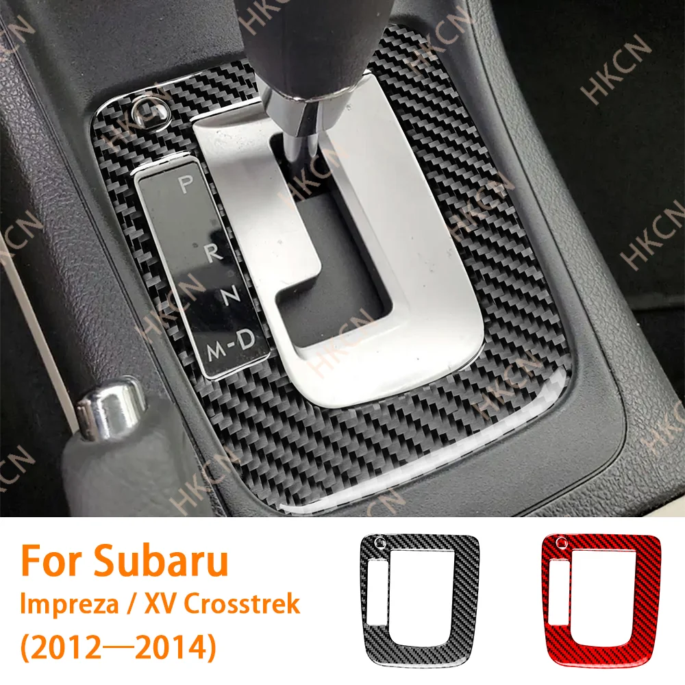 

Carbon Fiber Gear Shift Outer Panel Car Interior Accessories Cover Sticker For Subaru Impreza 2012—2016 XV Crosstrek 2013—2017