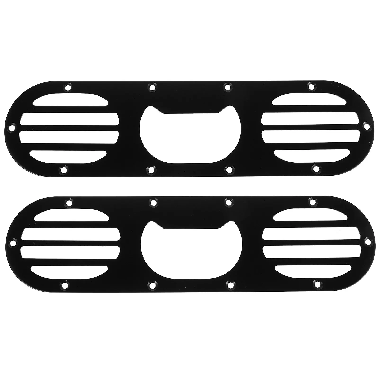 

2Pcs Rear Bumper Diffuser Panel Universal Diversion Metal Car Exterior Accessories Rear Bumper Guard Vehicle Diffuser