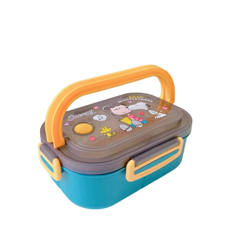 Snoopy Cartoon Portable Lunch Box per bambini Student Sealing contenitore per isolamento alimentare a tenuta stagna Bento Box Women Lunch Box