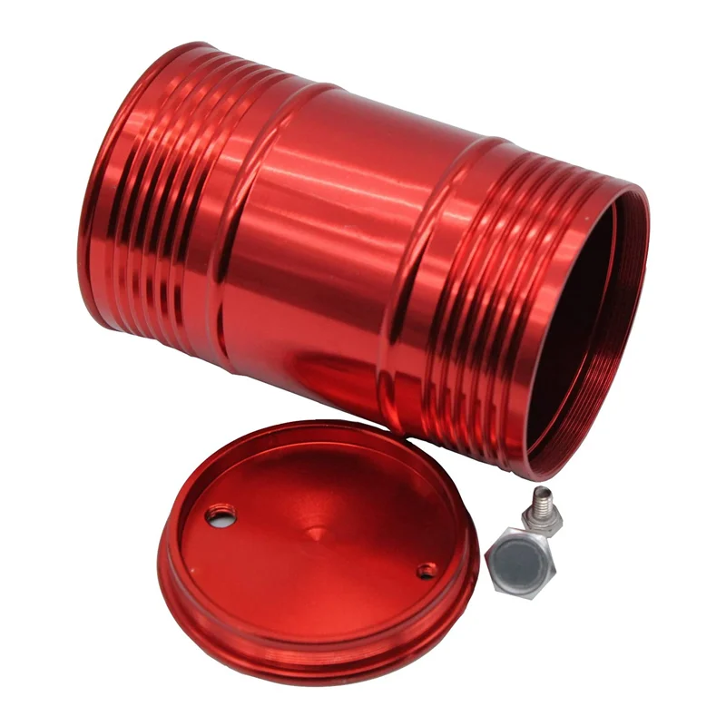 ABWE-4X contenedor de tanque de combustible de tambor de aceite de Metal para 1/10 RC4WD D90 SCX10 Rock Crawler RC accesorios de decoración de coche