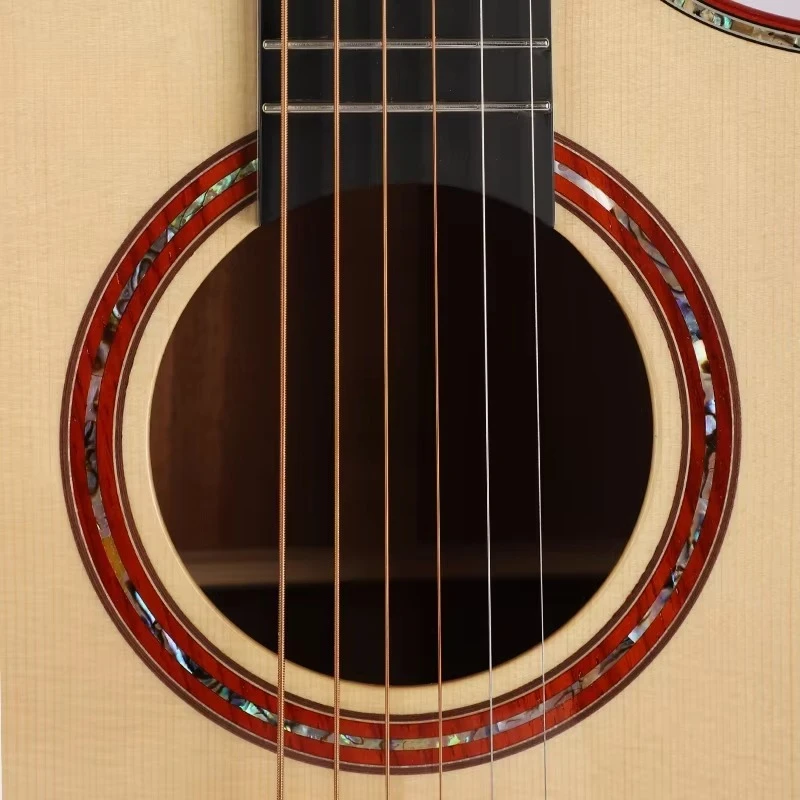 S60-36 R Acoustic Guitar High Quality #A Sitka Spruce Top All Solid Back Side Mahogany & Rosewood Gloss Finish 36 Inches