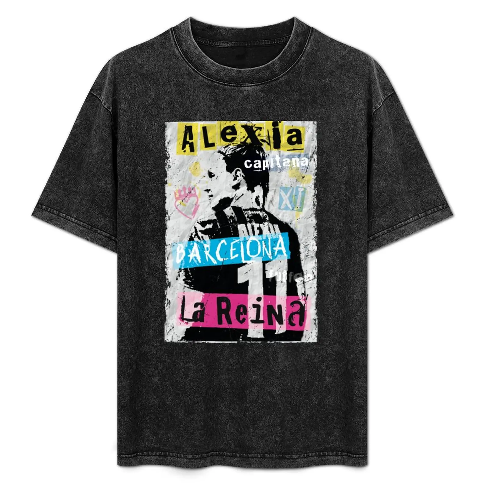 

Alexia La Reina - punk style poster T-Shirt Casual Graphic Print Tee