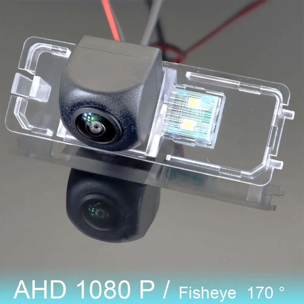 AHD 1080P FishEye Vehicle Rear View Reverse Camera For Volkswagen VW Polo 9N 6R MK4 MK5 / GTi / Derby Hatchback HD Night Vision