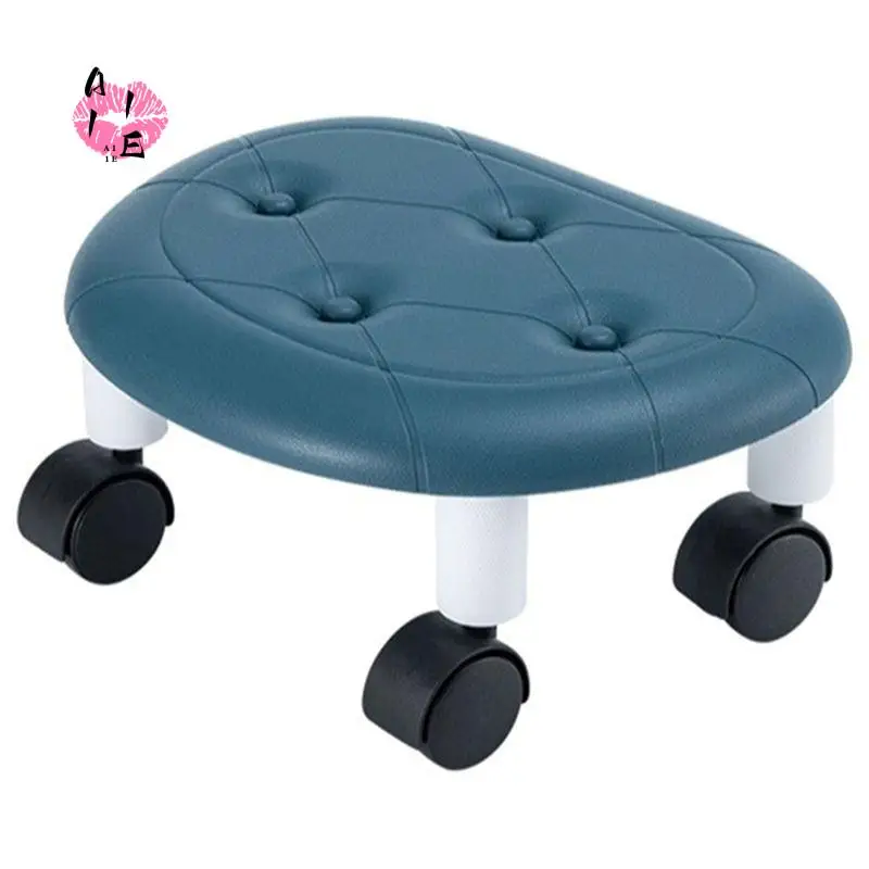 

A11E-Низкий табурет со шкивом, утолщенная губчатая подушка, домашний стул для смены обуви, водонепроницаемый портативный круглый табурет