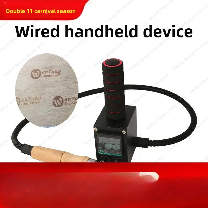 Digital Wire Control Handheld Branding Machine Wood Leather Marking Fruit Food Bread Trademark Logo Pattern Embossing Machine