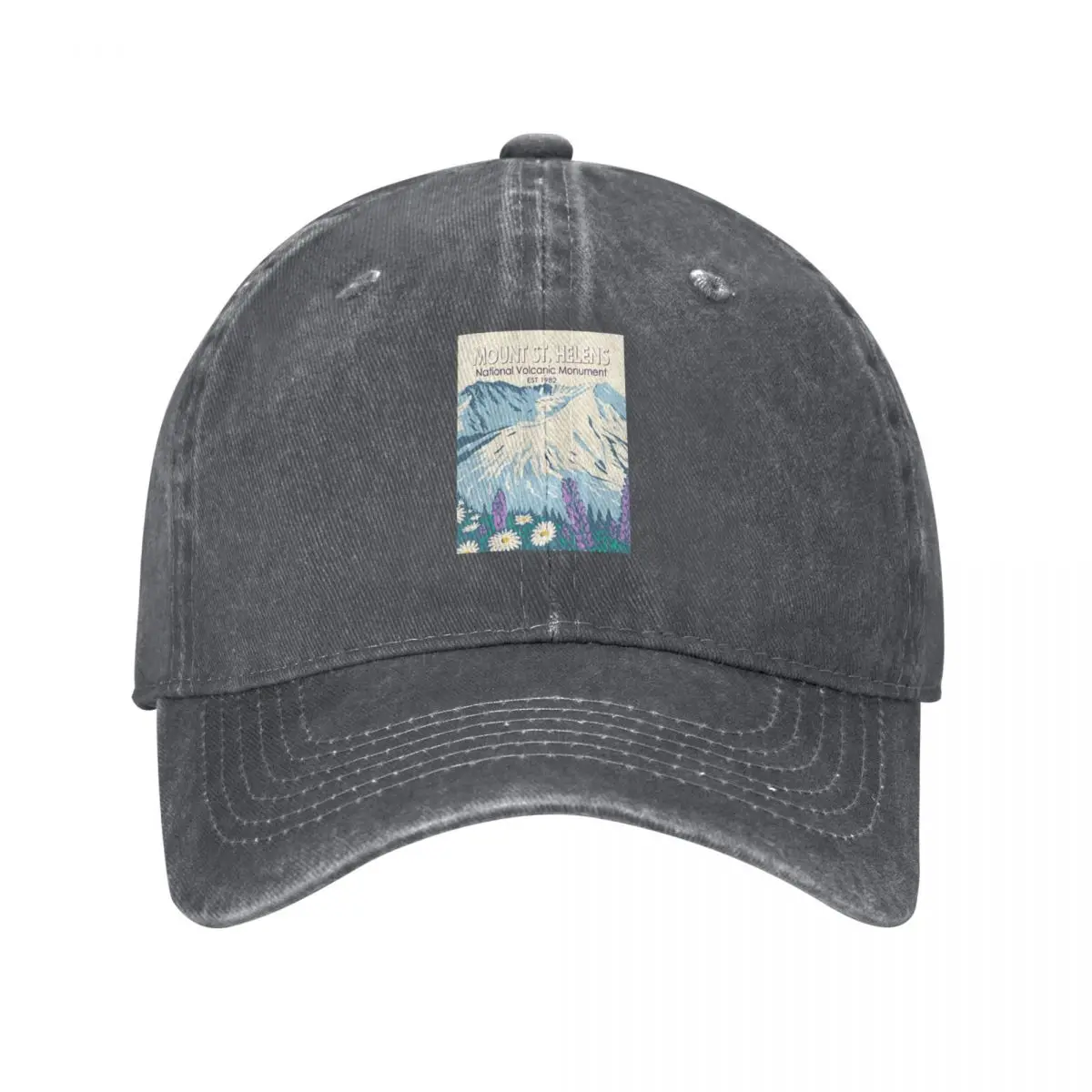 Mount St Helens National Volcanic Monument Vintage Baseball Cap birthday Anime Hat Mens Caps Women's