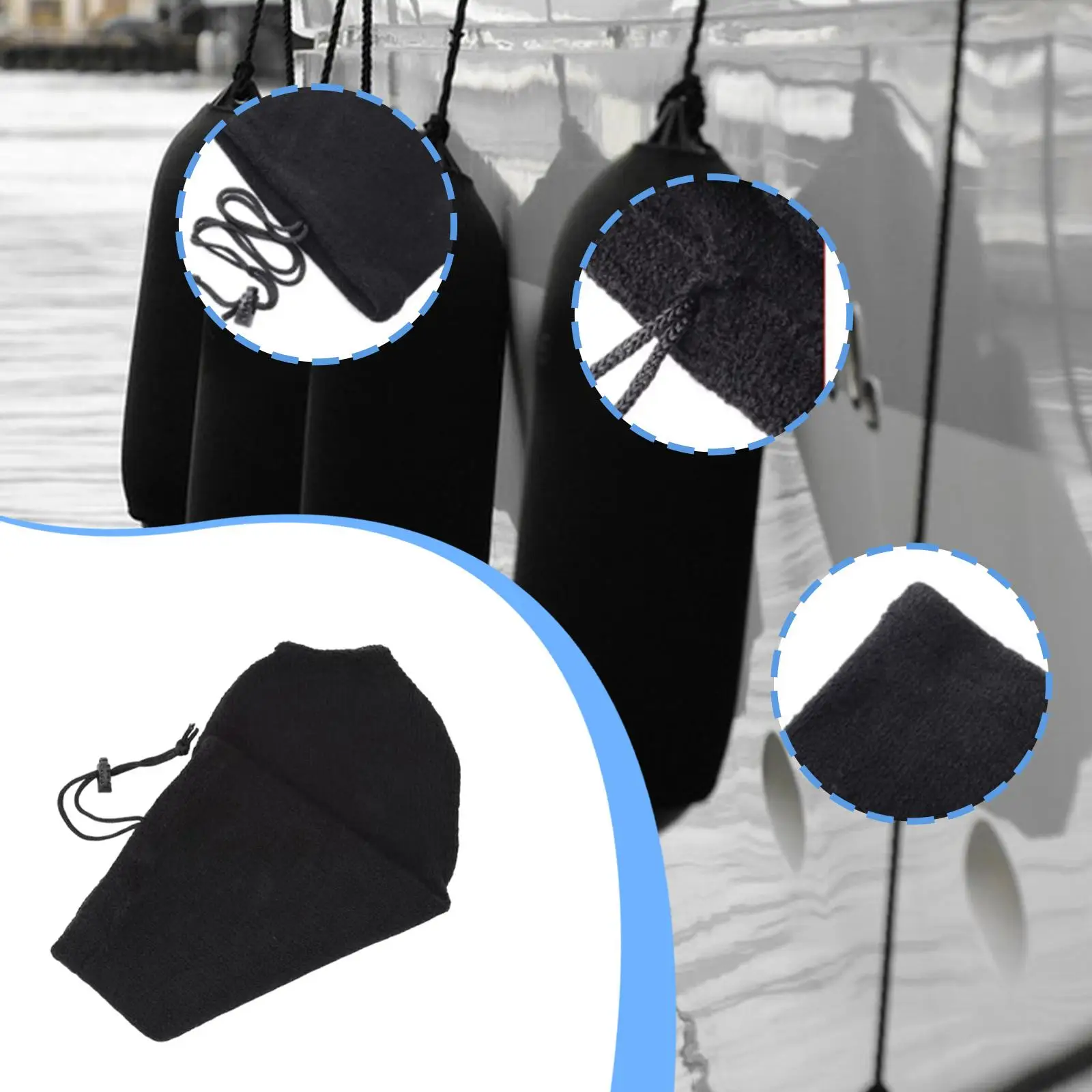 Boat Cover, Marine Parts Cover, Cover Made of Acrylic Fiber Material, Minimizes Damage, Easy to Clean, for Sailboats