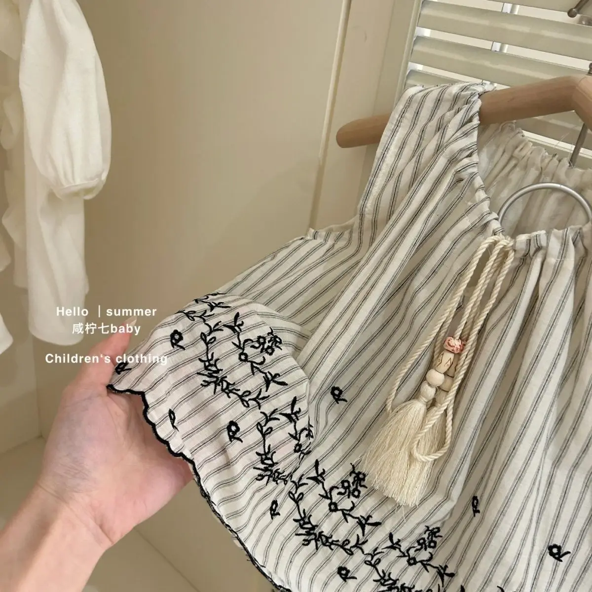 الفتيات الدانتيل المطرزة دمية قميص مجموعة طفل 2025 صيف جديد سترة أنيقة تحمل شعار لعبة البيسبول الأطفال السراويل قطعتين مجموعة #6