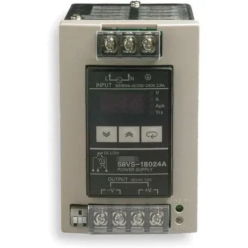 S8VS-0146B 24V 180W 7.5A DIN Rail Switching Power Supply Indication  for Industrial Automation Systems
