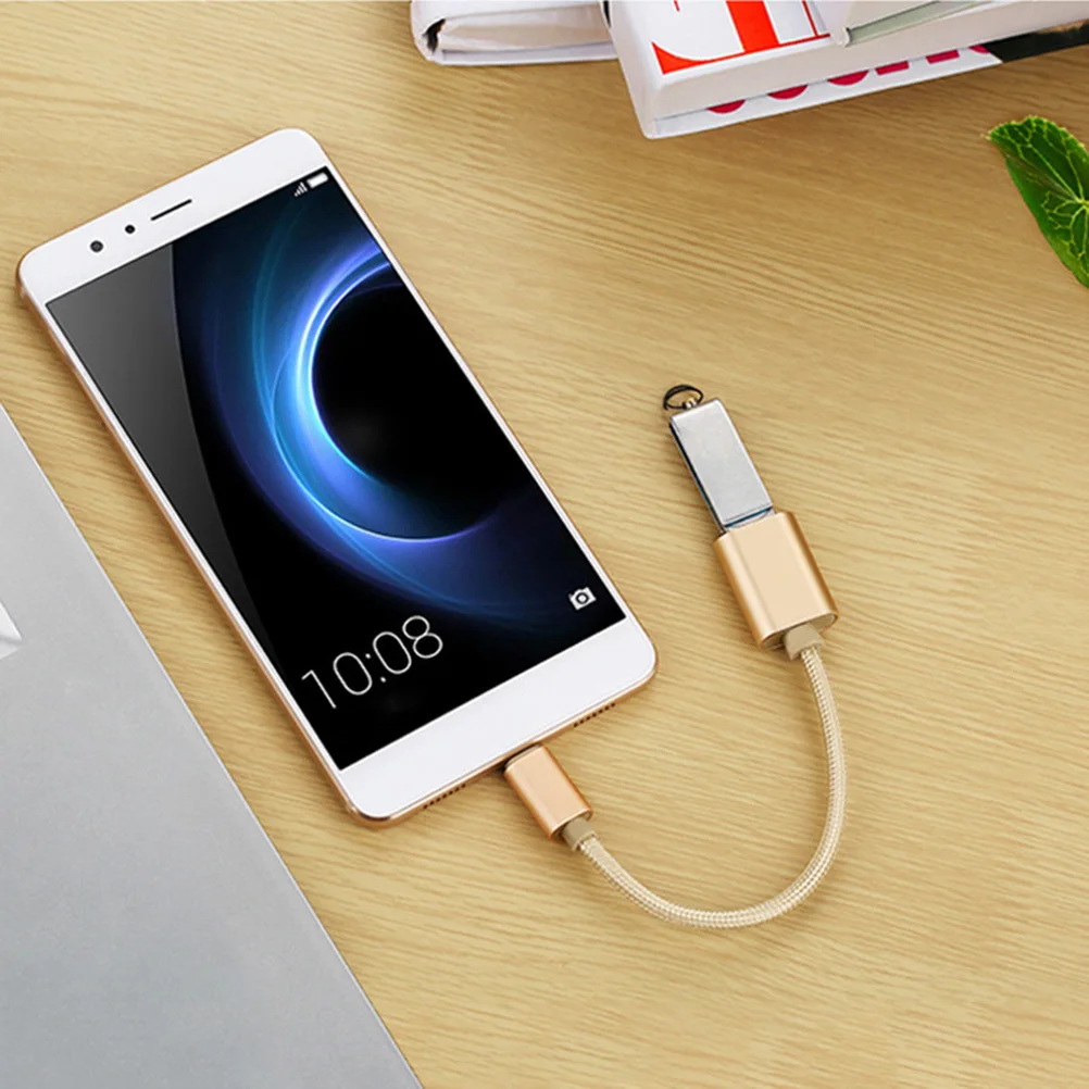 

Otg Micro USB Cable Gold Aluminium Alloy Data Transfer Adapter for Phone Tablet USB Adaptor Micro Otg Connector