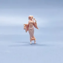 1/64 1/43 Figurines Scale Model Resin Kitagawa Kimono Style Uncolored Miniatures Diorama Hand-painted W031