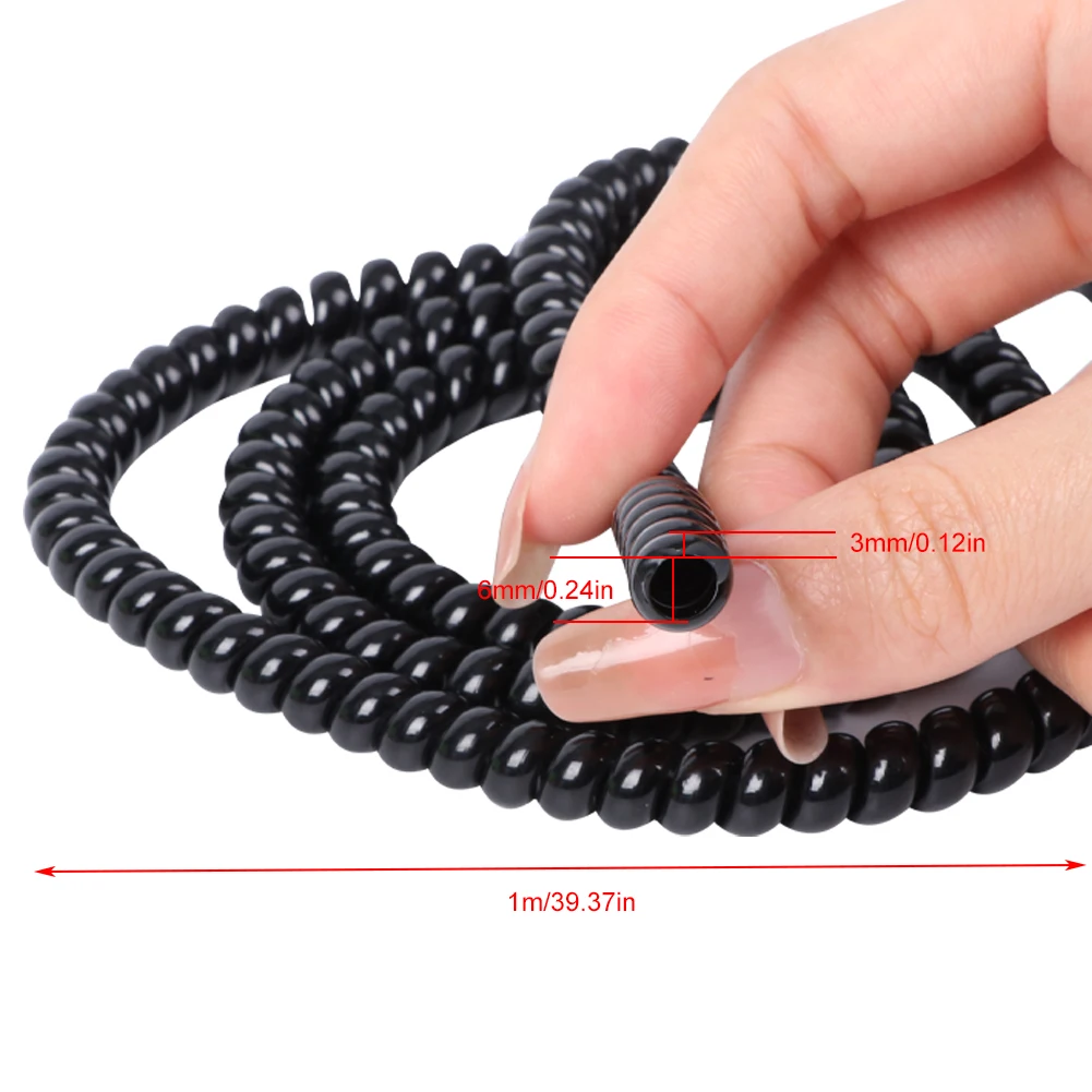 WSKEJI 1M TPU Winding Protection Line Cable Spiral Wire Organizer for Xiaomi Ninebot Dualtron Kugoo Zero M365 Electronic Scootor