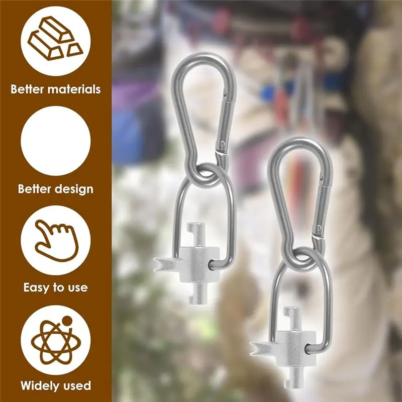 A23E-2Pcs Locking Cap Key HVAC Tool For Refrigerant, Equipment Repair Tool For Heating Ventilation Air Conditioning System