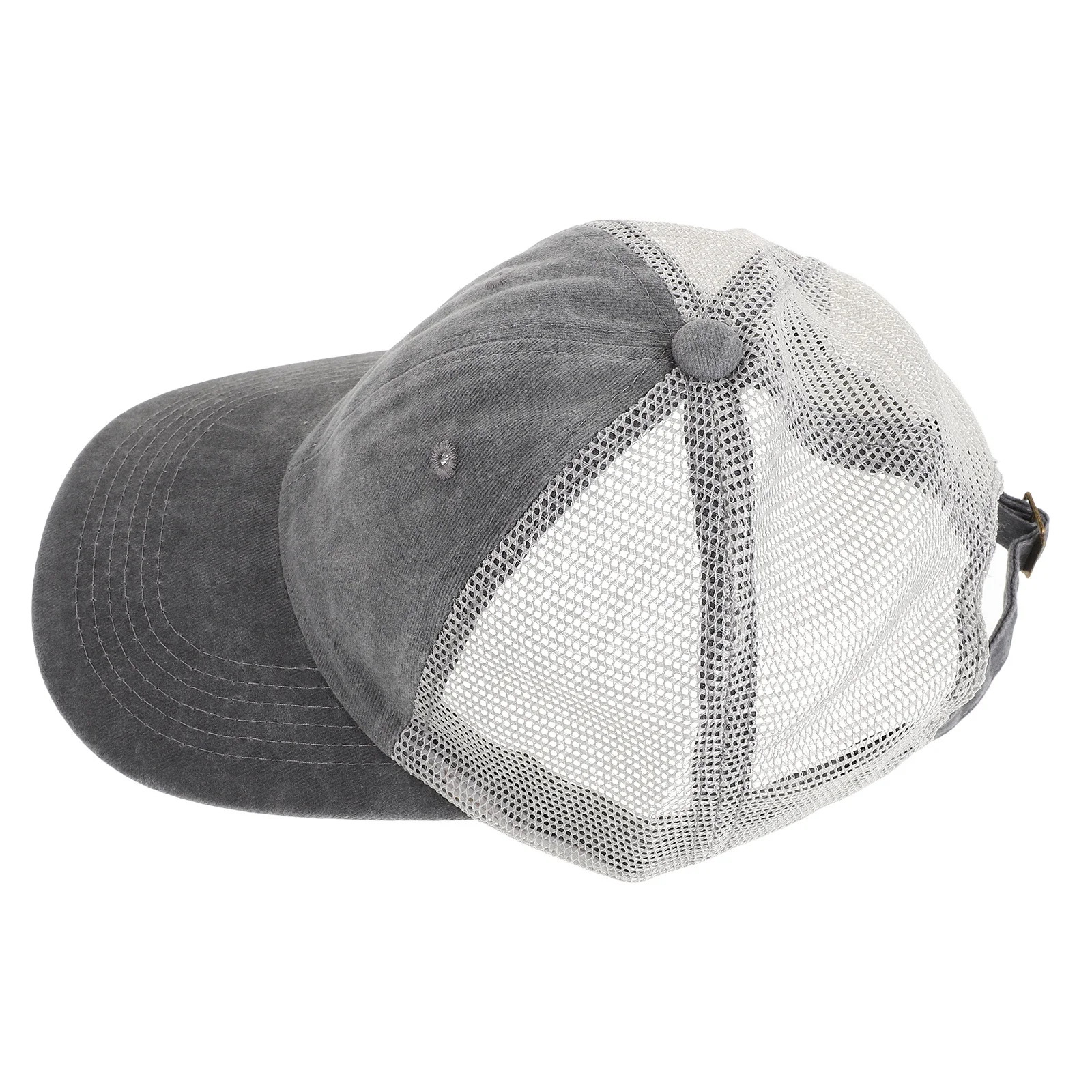 

Adjustable Outdoor Baseball Cap Washed Mesh Back Breathable Hat for Men Women Comfortable Sports Beach Sun Hat