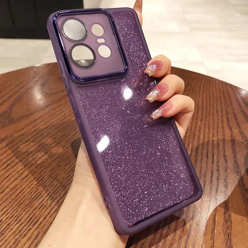 Glitter Case Anti-fall Soft Silicone Cover for Motorola Edge 50 Ultra Fusion Neo Edge 40Pro G14 G85 G60 G54 G34 G32 Protection
