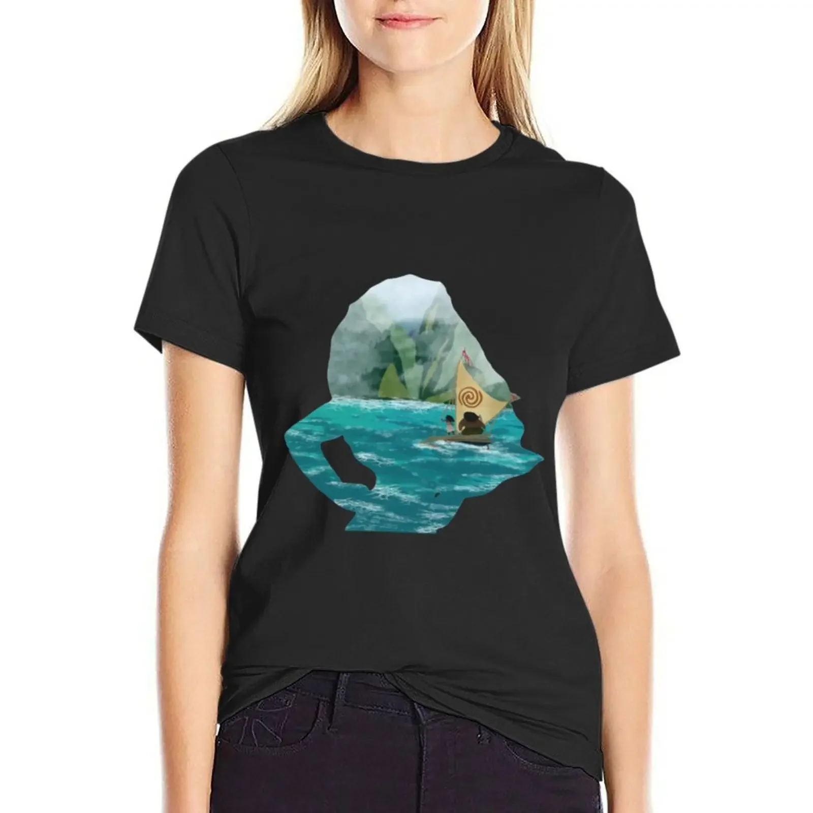 ISLAND JOURNEY T-Shirt Blouse summer tops aesthetic clothes new edition t shirts for Women