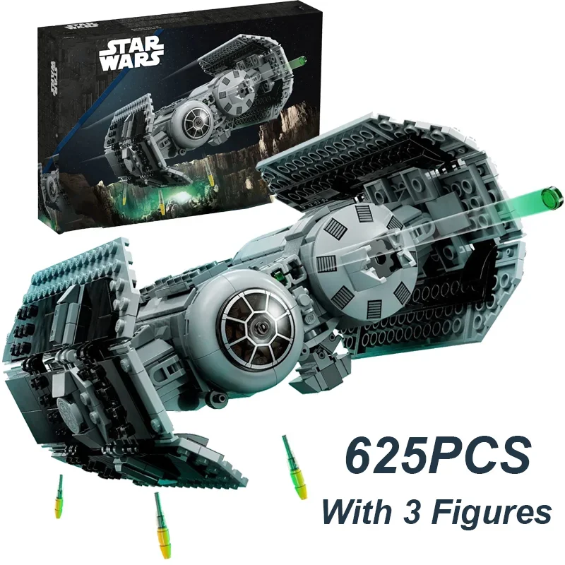 

625PCS Space War TIE Bomber Building Blocks With 3 Figures MOC Construction Bricks Toy Gift For Children Kids