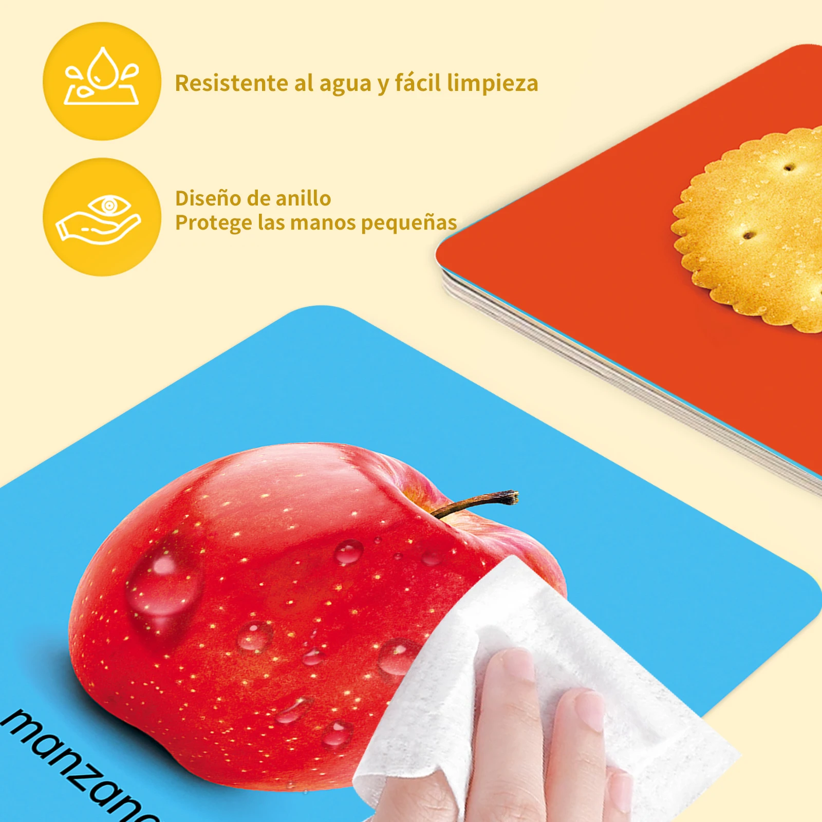 1 Set of 10 Boxes Spanish Kids Encyclopedia Learning Cards Colorful Visuals Cognitive Enhancement Enlightenment Puzzle Learning