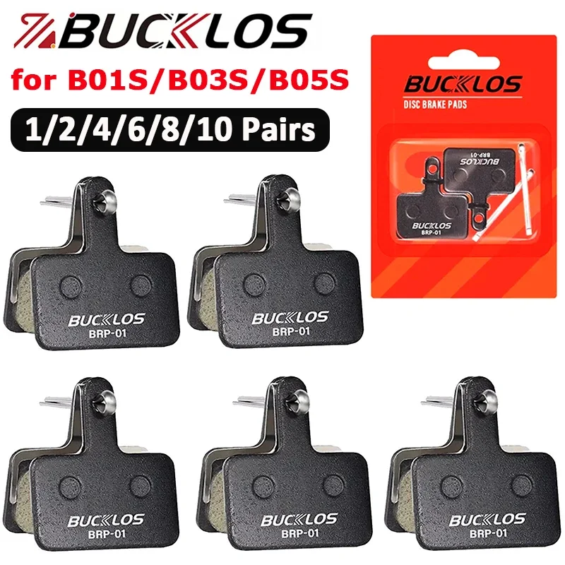 BUCKLOS Resin Brake Pads for SHIMANO B01S Disc Brake Pad for M485 TX805 M445 M395 M575 M475 Bike Hydraulic Disc Pads Cycling Par