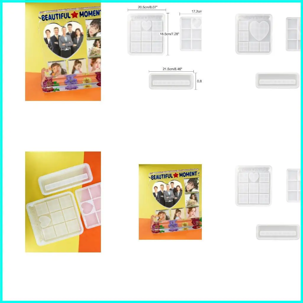 

Rectangle Mirror Epoxy Mold Resin Casting Pendant Mold Suitable for Diy Crafts