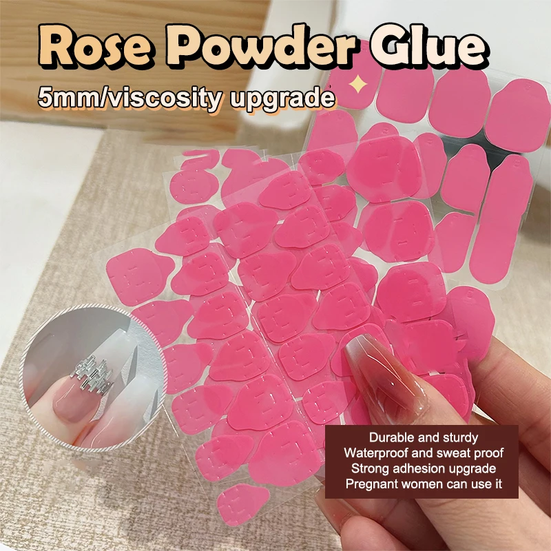 Autocollants Double face réutilisables, 24/30 pièces, gelée transparente, colle pour faux ongles, accessoires et outils