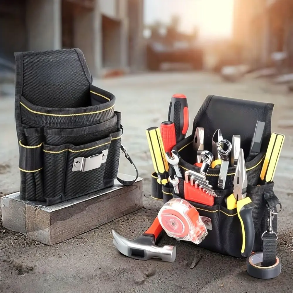 Thickened Oxford Tool Waist Bag Multi Pocket Organizer For Electrician Maintenance Repair Carpentry Gear Storage