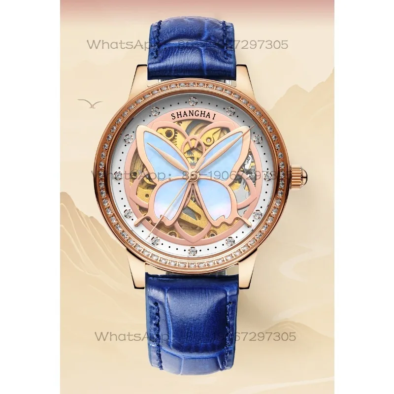 Time Island Watch 1 Store Shanghai Watch Ladies Hollow Light Luxury Retro Automatic Mechanical Watch