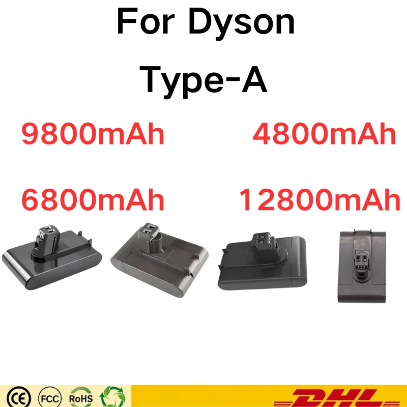For Dyson Rechargeable Li-ion battery V6 V7 V8 V10 V11 V12 Type-A Type-B Vacuum Cleaner Battery