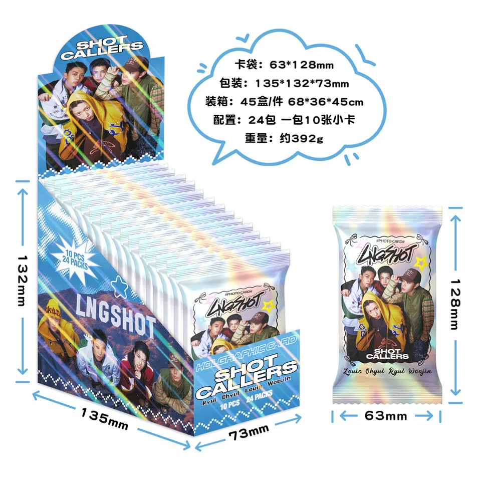NEW Kpop 240Pcs/Box LNGSHOT Blind BOX Cards Random 10PCS