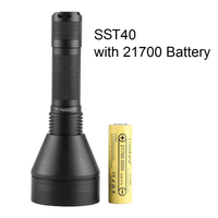 Convoy Super Bright Powerful Flashlight LED LUMINUS SST40 2000lm Torch Lighter by 21700 Battery for Camping,Hiking,Self-defense