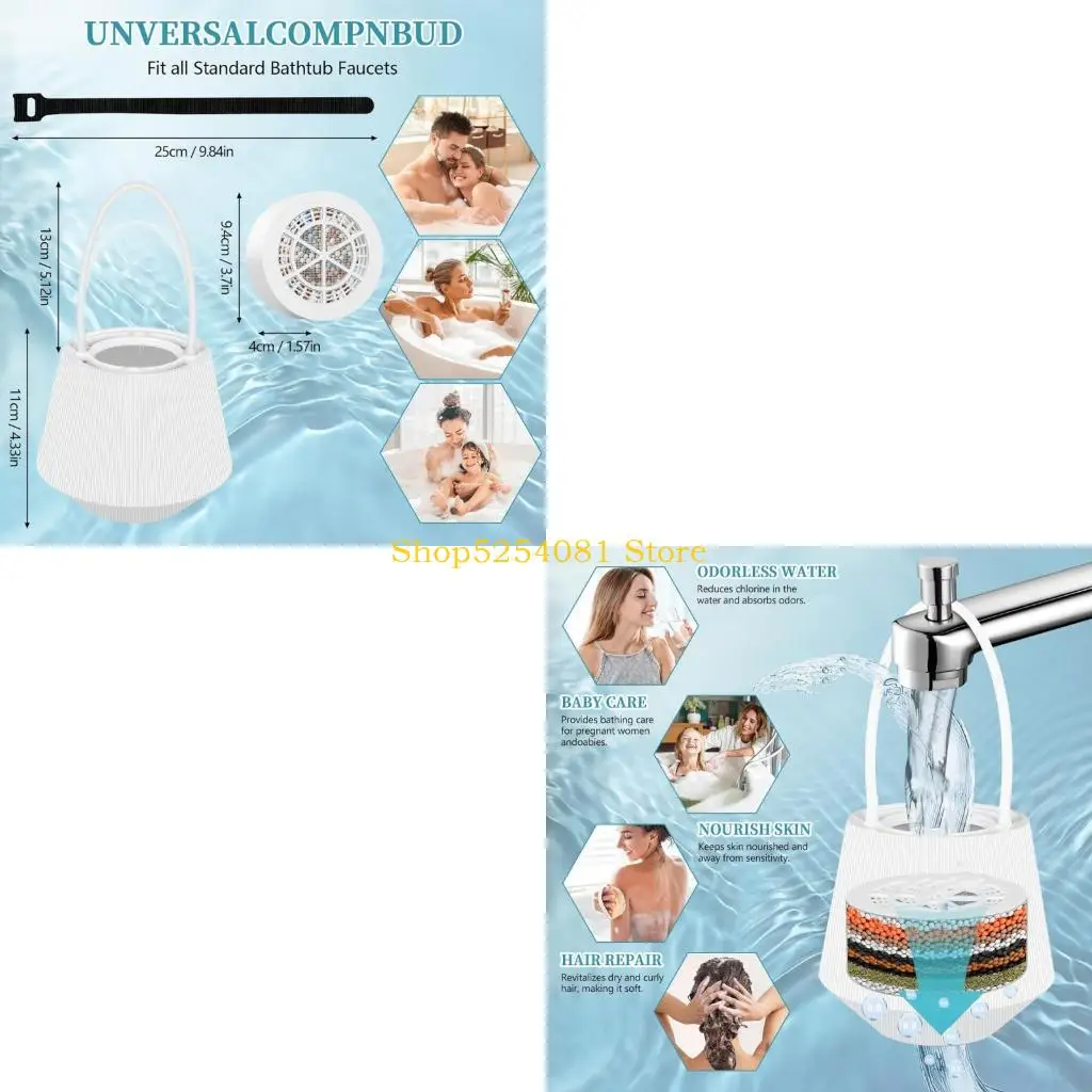 AXYC Quickly Connects Bath Filter Easyly to Install on Shower Faucet Multiple Layer